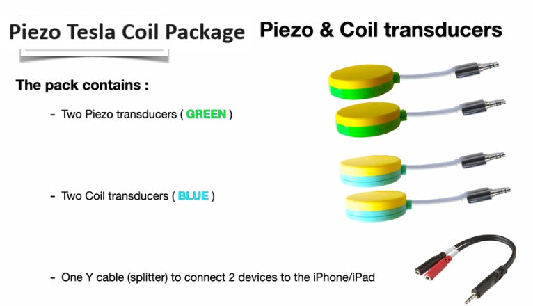 Piezo Tesla Coil Disc Set