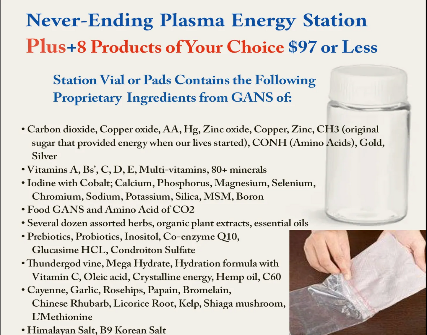 Preparedness Kit-25 Product Plus Plasma Energy Station-aka Basic Kit - USA Med Bed