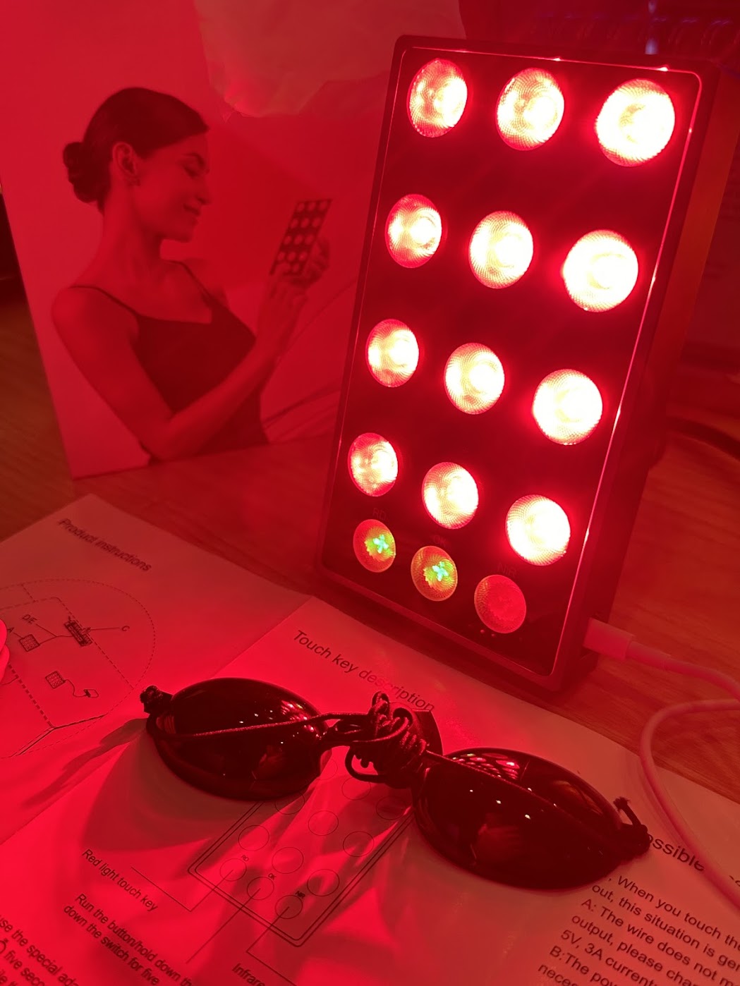 Red Infrared LED Portable Handheld Therapy Device