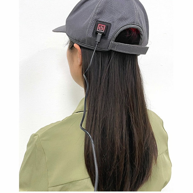 Red Light Therapy Cap on Woman with dark hair