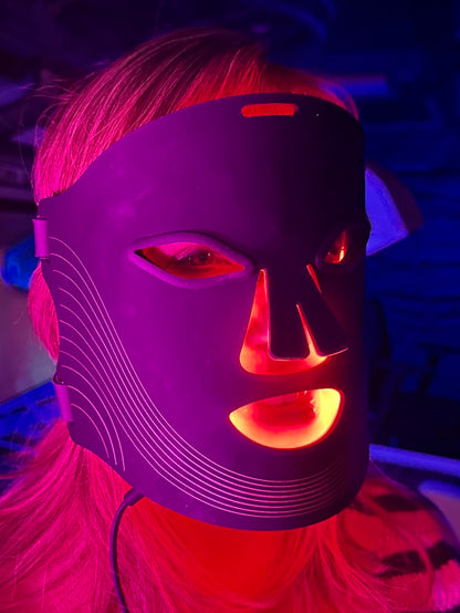 LED Red Light Facial Skincare Mask