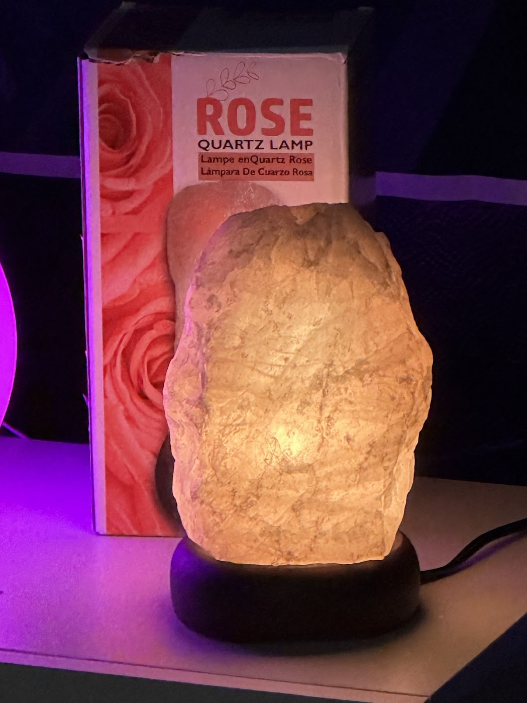 Rose Quartz and Slenite Lamp Package SAVE 30%