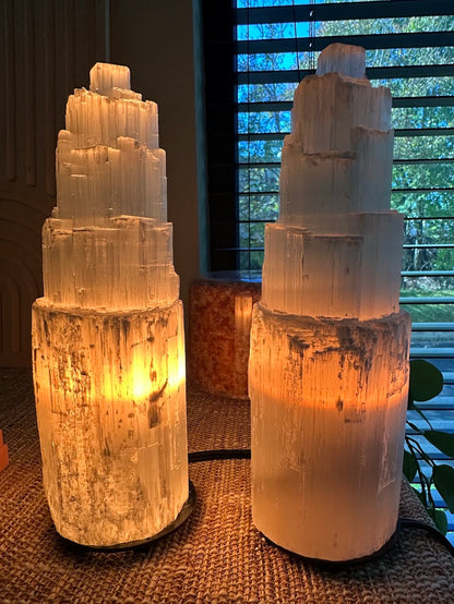 Selenite Crystal Lamp