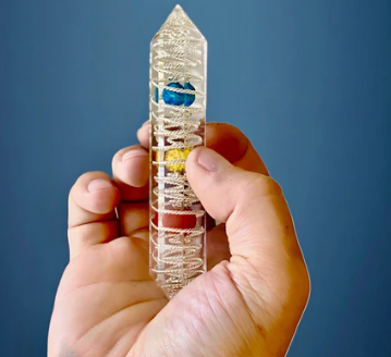 Trinity Wave Crystal - Acupressure Meridian Wand