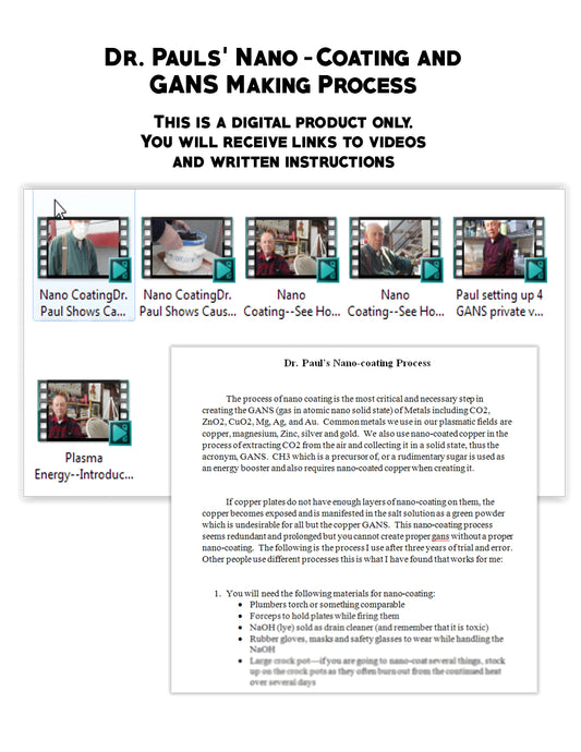 Nano-Coating and GANS Making Process by Dr. Paul-Digital Product - USA Med Bed